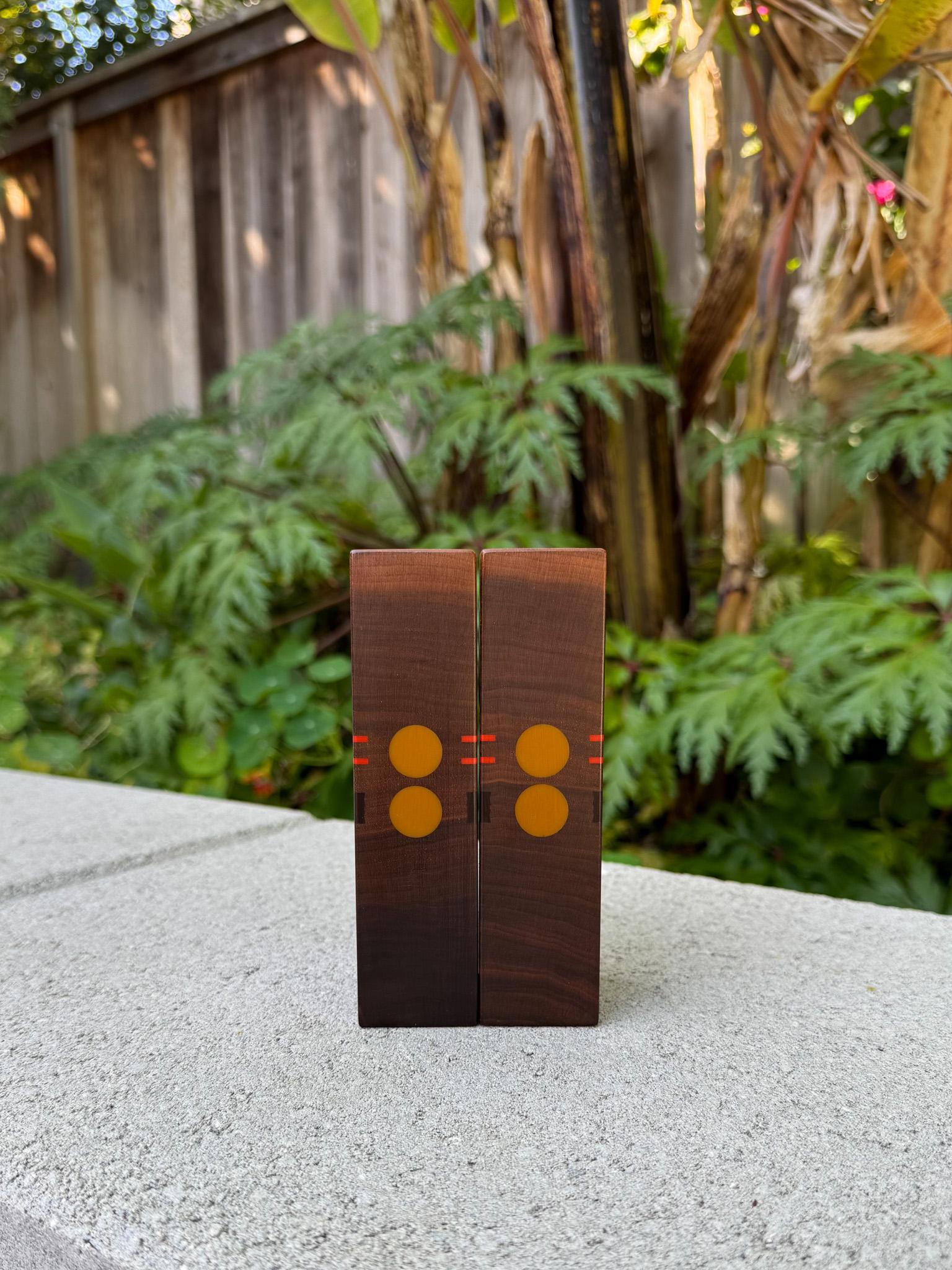 Salière et poivrière artisanales Robert McKeown, Californie, 1976 en vente 1