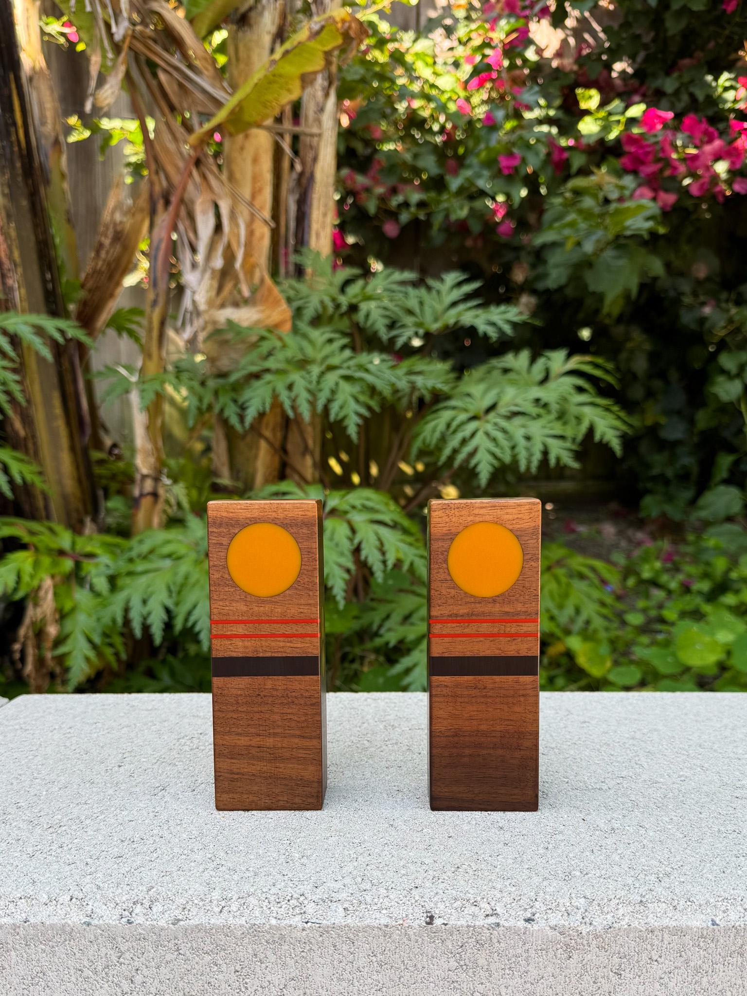 Salière et poivrière artisanales Robert McKeown, Californie, 1976 en vente 2