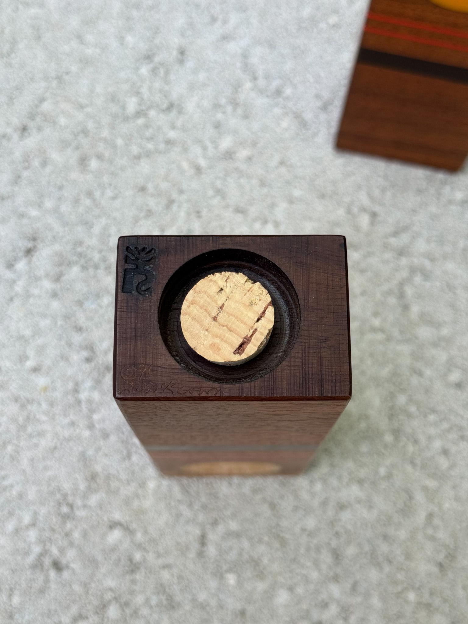 Salière et poivrière artisanales Robert McKeown, Californie, 1976 en vente 5