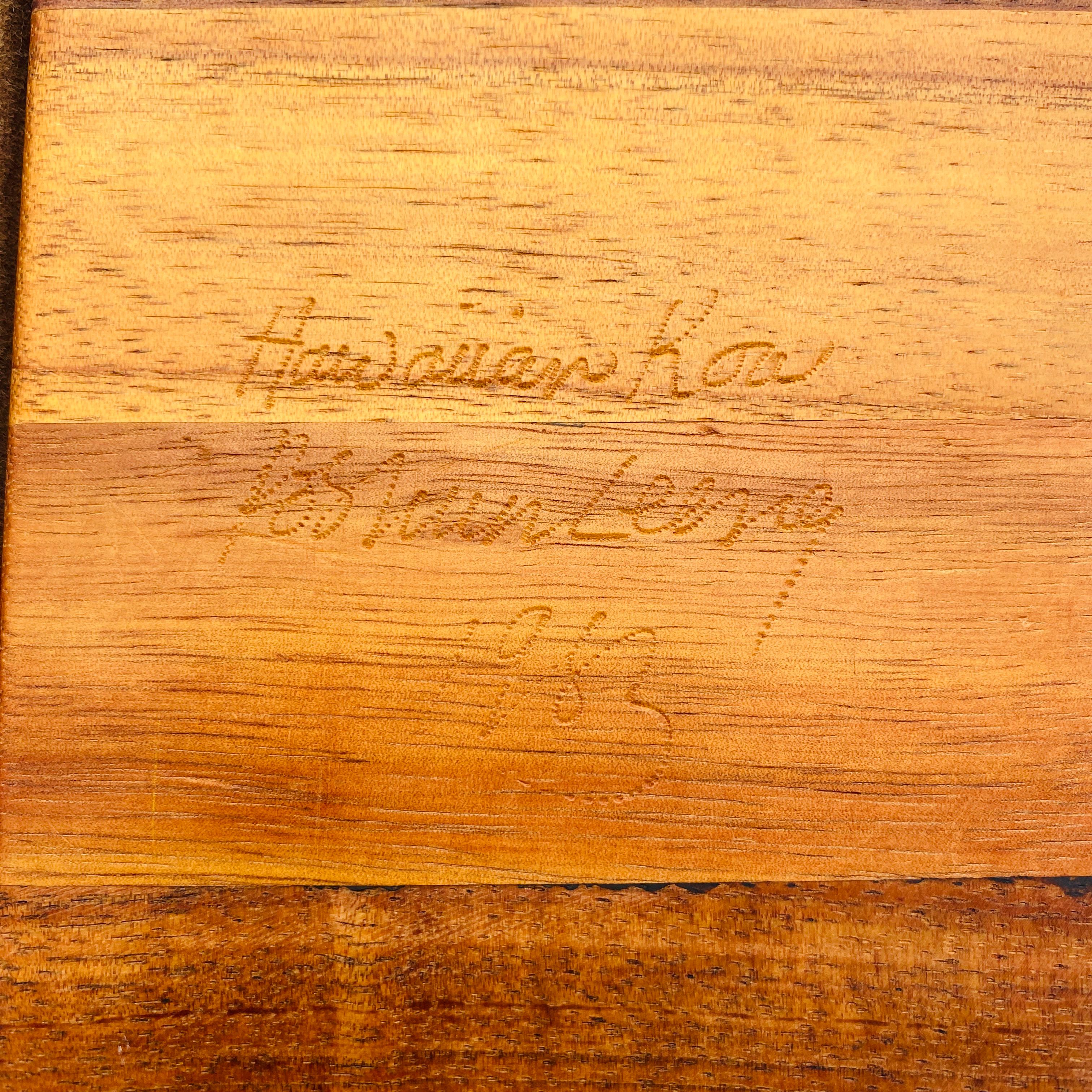 Po Shun Leong Hawaiian Koa Wood Box Signed 1983 For Sale 6