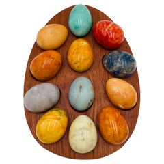 Vintage Italian Marble Eggs 1960s