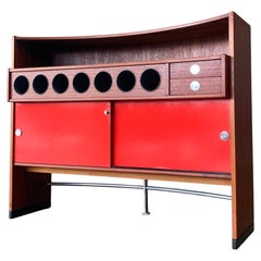Mid Century Erik Buch Teak Dry Bar for Dyrlund, Denmark 1960s