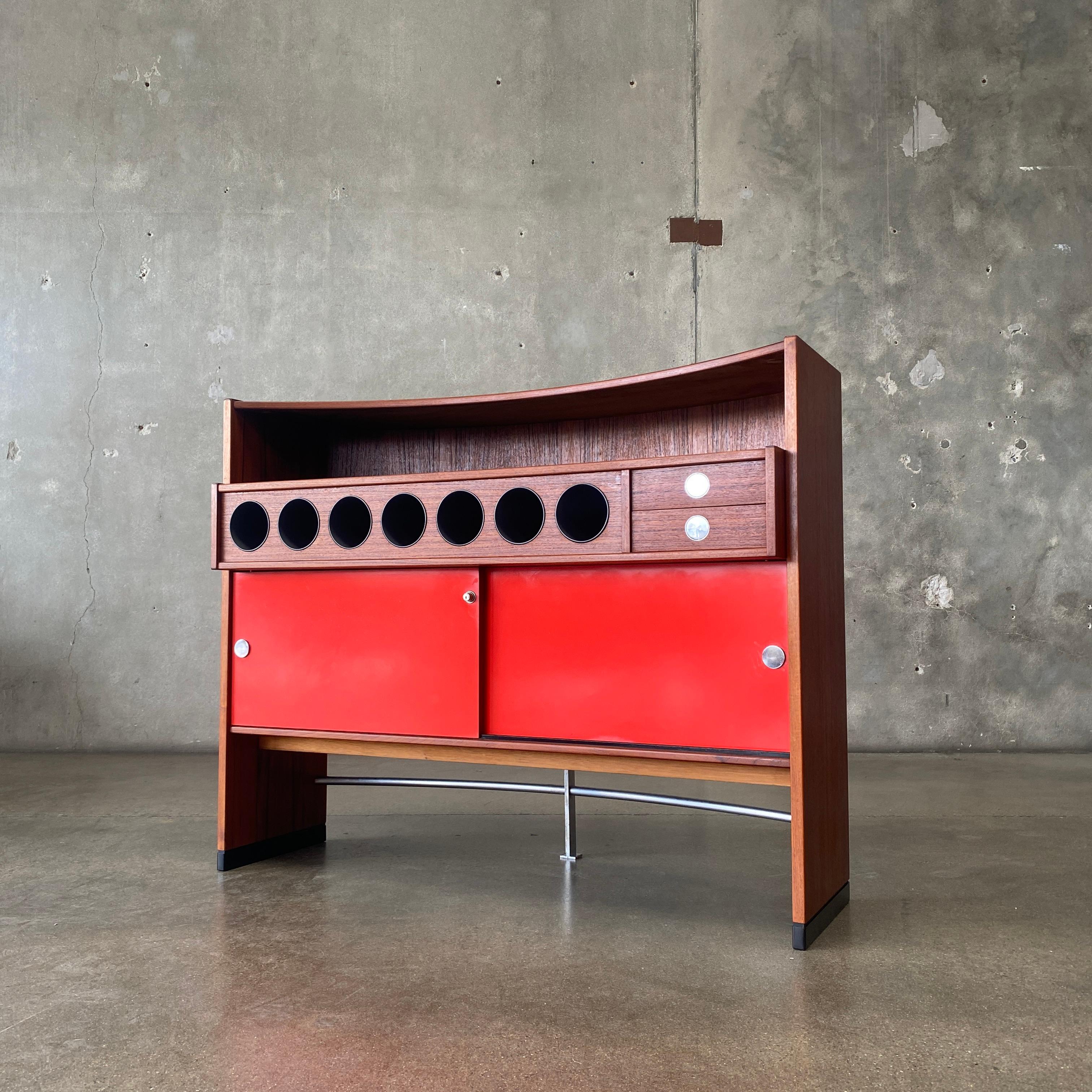 Mid Century Erik Buch Teak Dry Bar for Dyrlund, Denmark 1960s For Sale 11