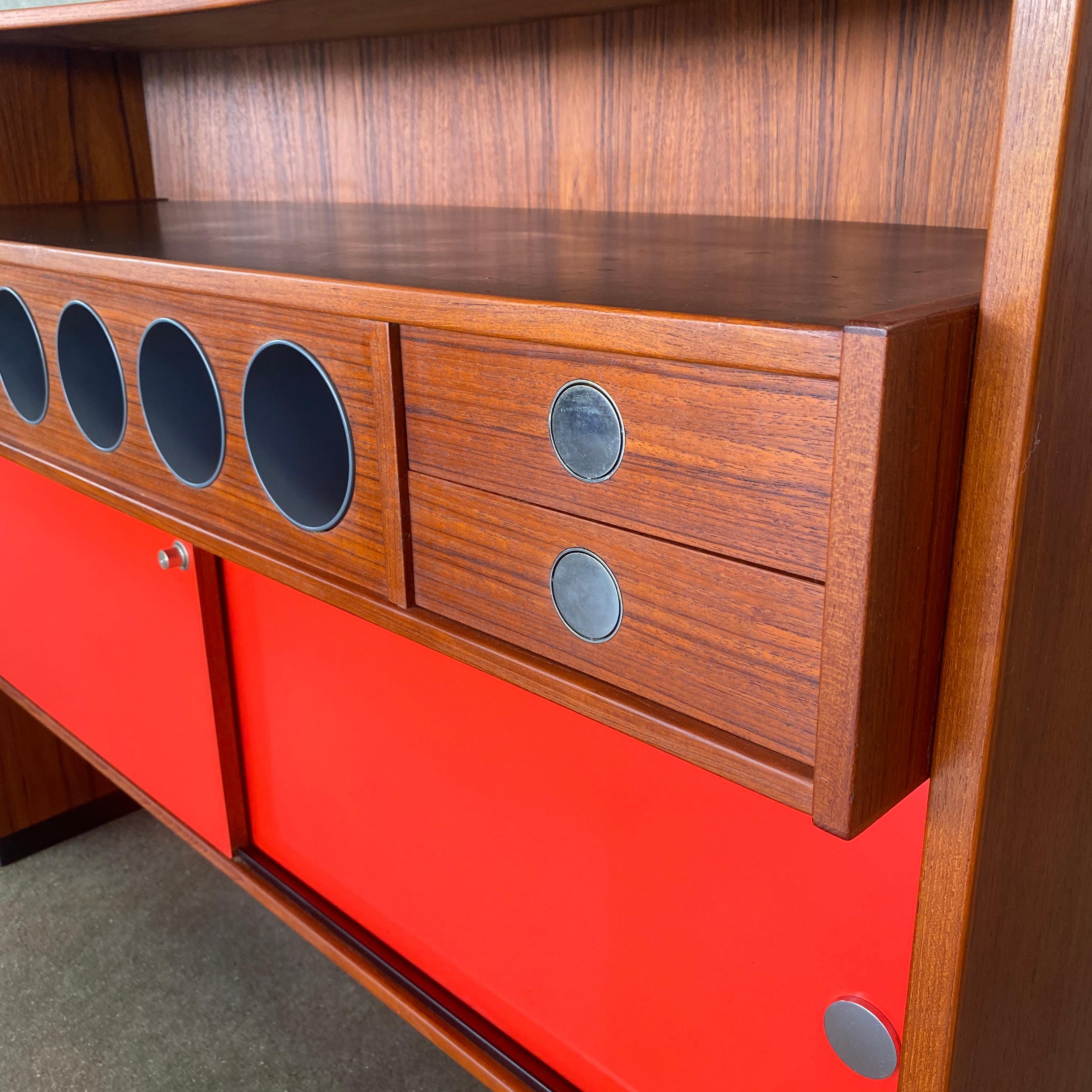 Mid Century Erik Buch Teak Dry Bar for Dyrlund, Denmark 1960s For Sale 3