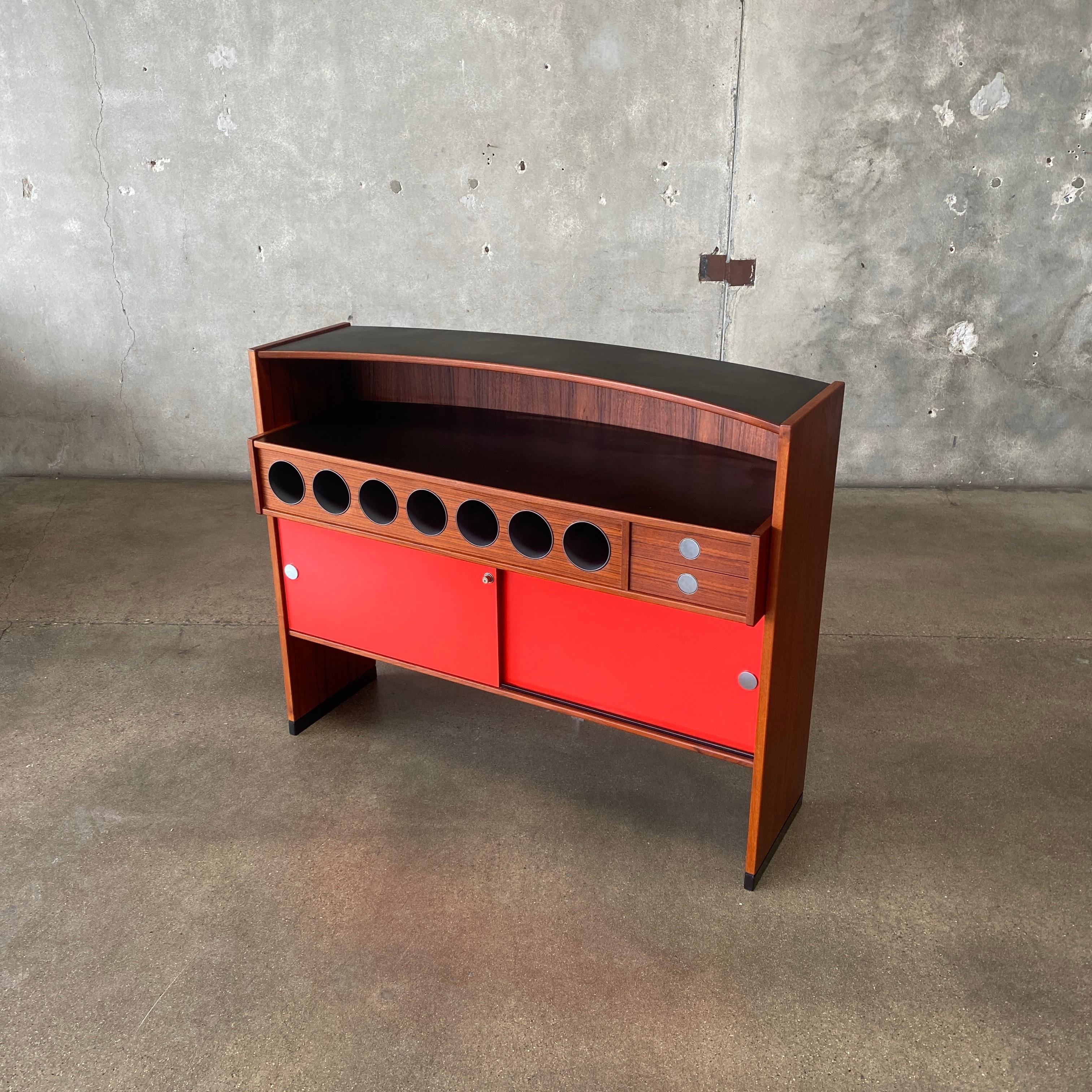 Mid-20th Century Mid Century Erik Buch Teak Dry Bar for Dyrlund, Denmark 1960s For Sale