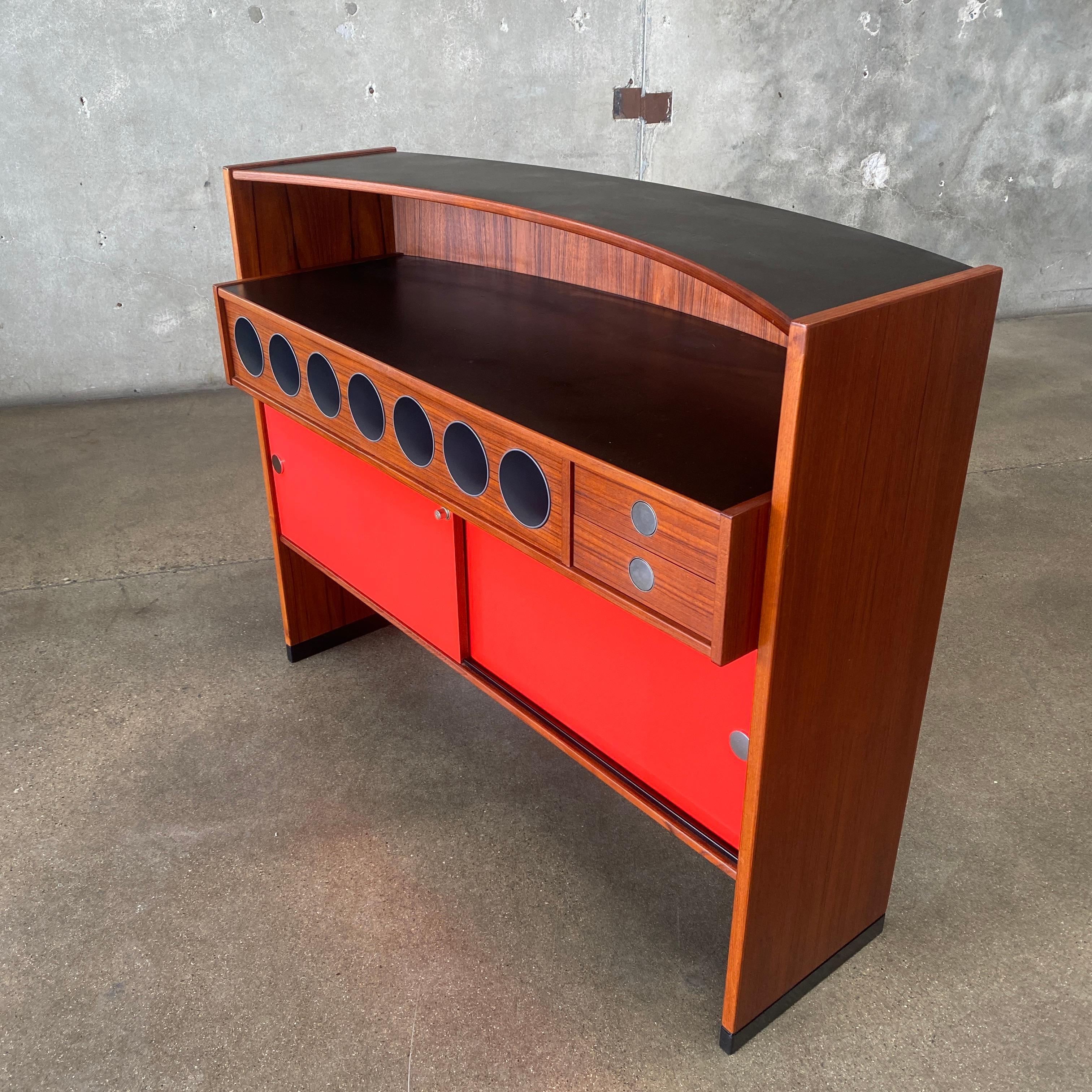 Mid Century Erik Buch Teak Dry Bar for Dyrlund, Denmark 1960s For Sale 2