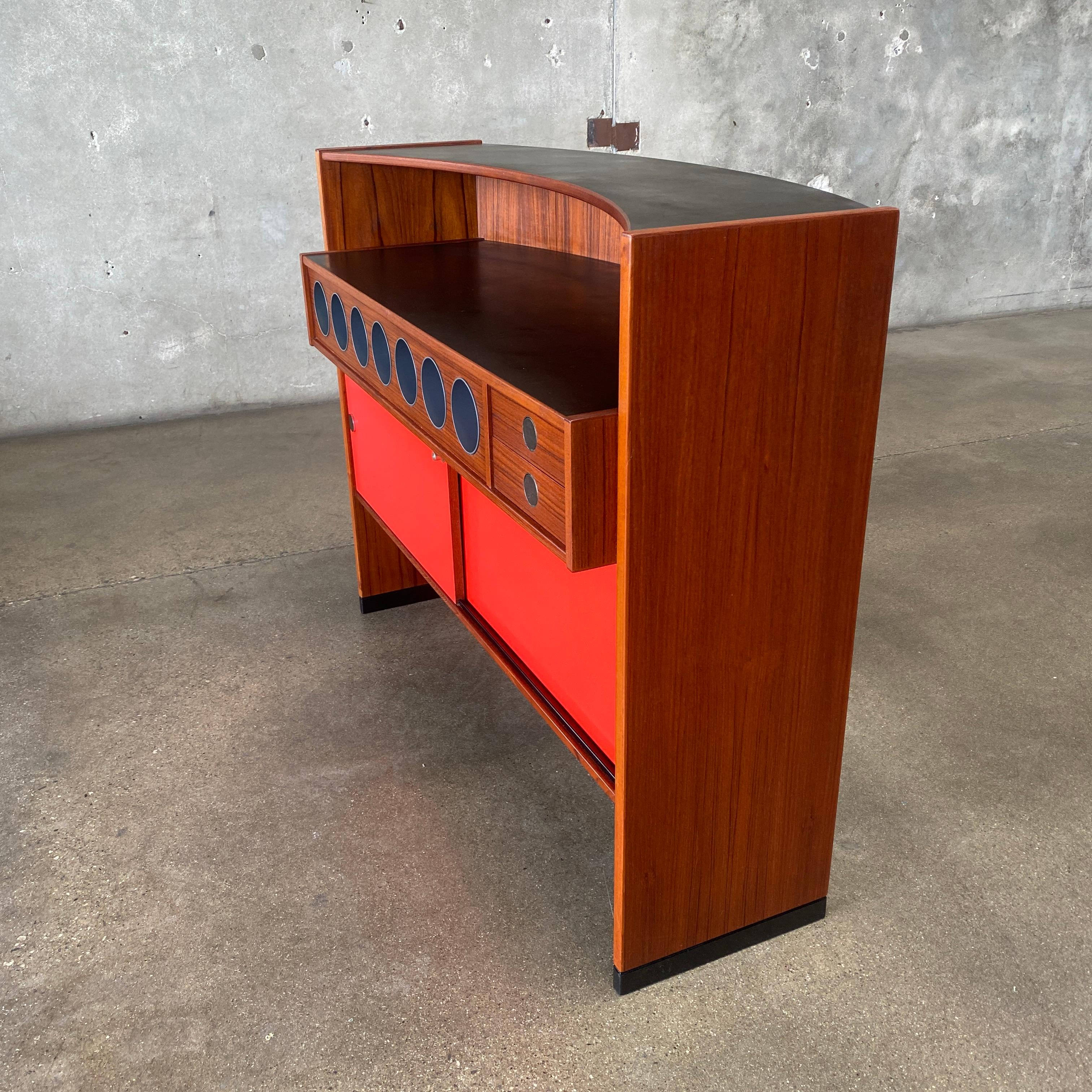 Mid Century Erik Buch Teak Dry Bar for Dyrlund, Denmark 1960s For Sale 4