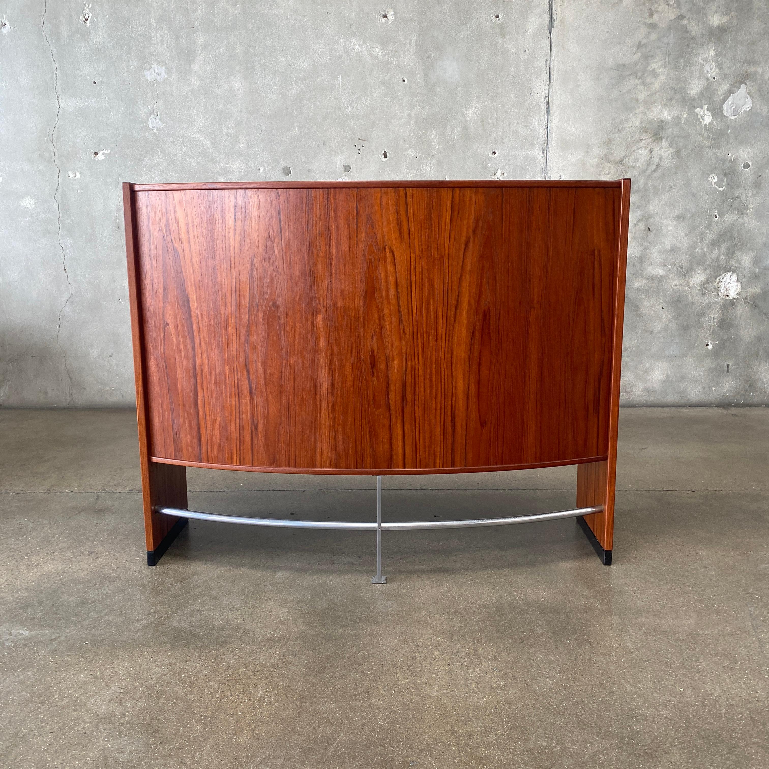 Mid Century Erik Buch Teak Dry Bar for Dyrlund, Denmark 1960s For Sale 6