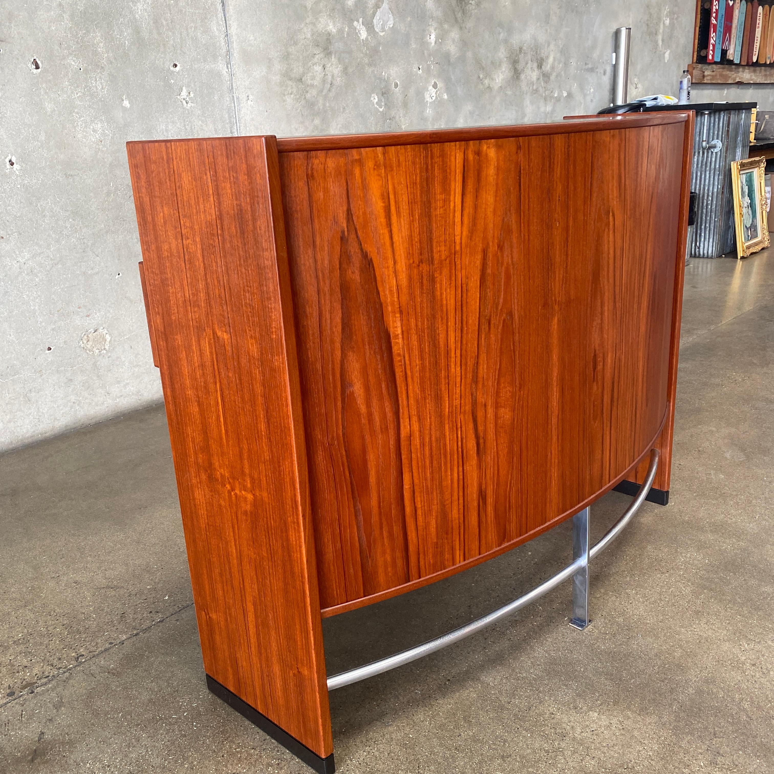 Mid Century Erik Buch Teak Dry Bar for Dyrlund, Denmark 1960s For Sale 9