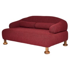 Tyler Hays for BDDW Caubeen Sofa in Boucle' and Walnut