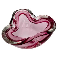 Alfredo Barbini Murano Sommerso Glass Bowl / Ashtray, Italy, c.1965