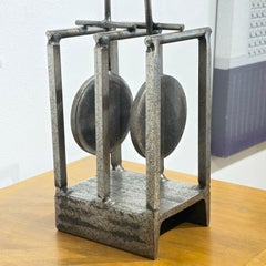 Kinetic Steel Sculpture Signed by Bruce Stillman 1977