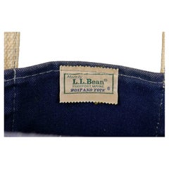 Modèle vintage des années 1980 de L.L. Grand sac en toile « Bean » en forme de bateau et sac fourre-tout, Freeport (Maine)