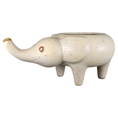 David Stewart for Lion's Valley Stoneware Mid-Century Ceramic Elephant Planter