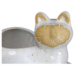 David Stewart for Lion's Valley Stoneware Mid-Century Ceramic Kitty Cat Planter
