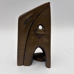 Bronze Abstract Sculpture by Aharon Bezalel Edition 17/18 Signed