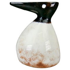 1950s Edmund Ronaky Studio Pottery Jaru California Sea Bird Vessel Water Pitcher