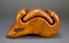 Fred And Marilyn Buss Cazadero California Burlwood Mushroom Jewelry Stash Box