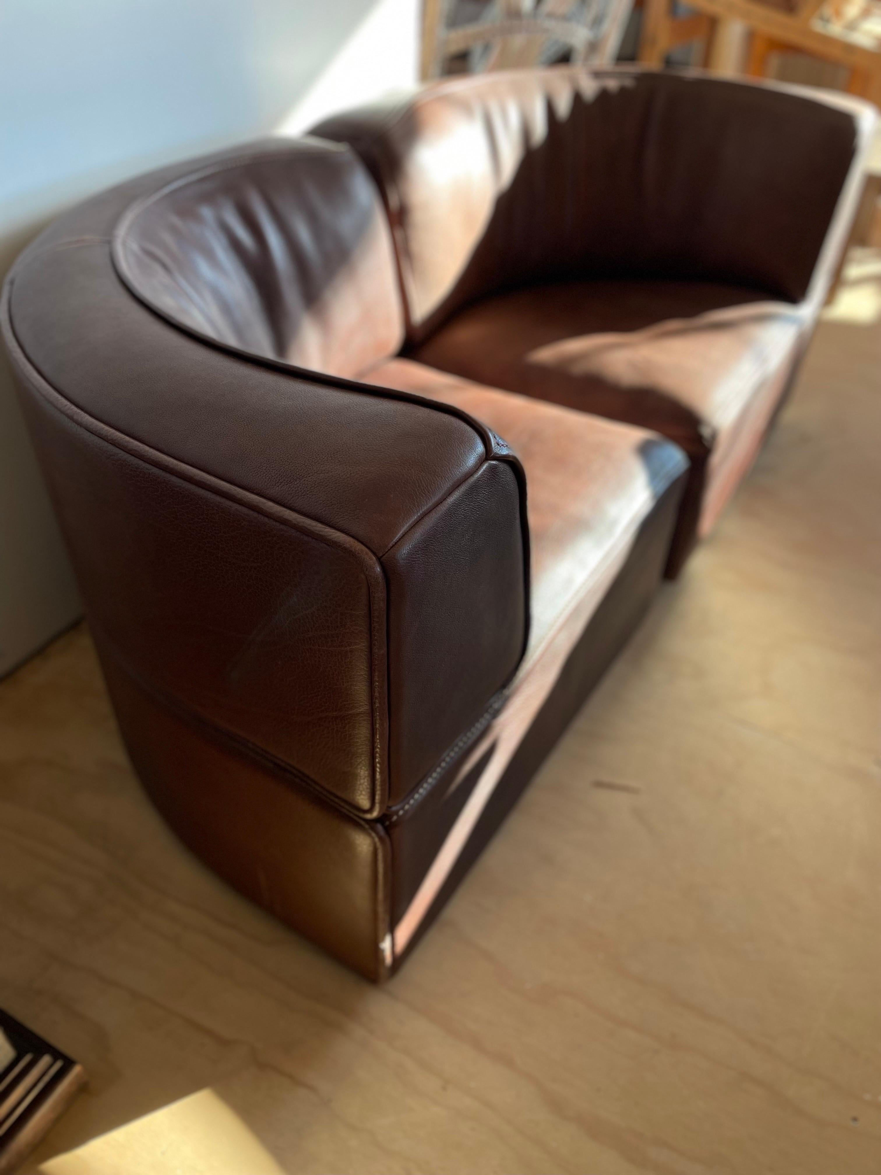 De Sede DS15 Rare Modular Buffalo Hide Leather Sofa 2