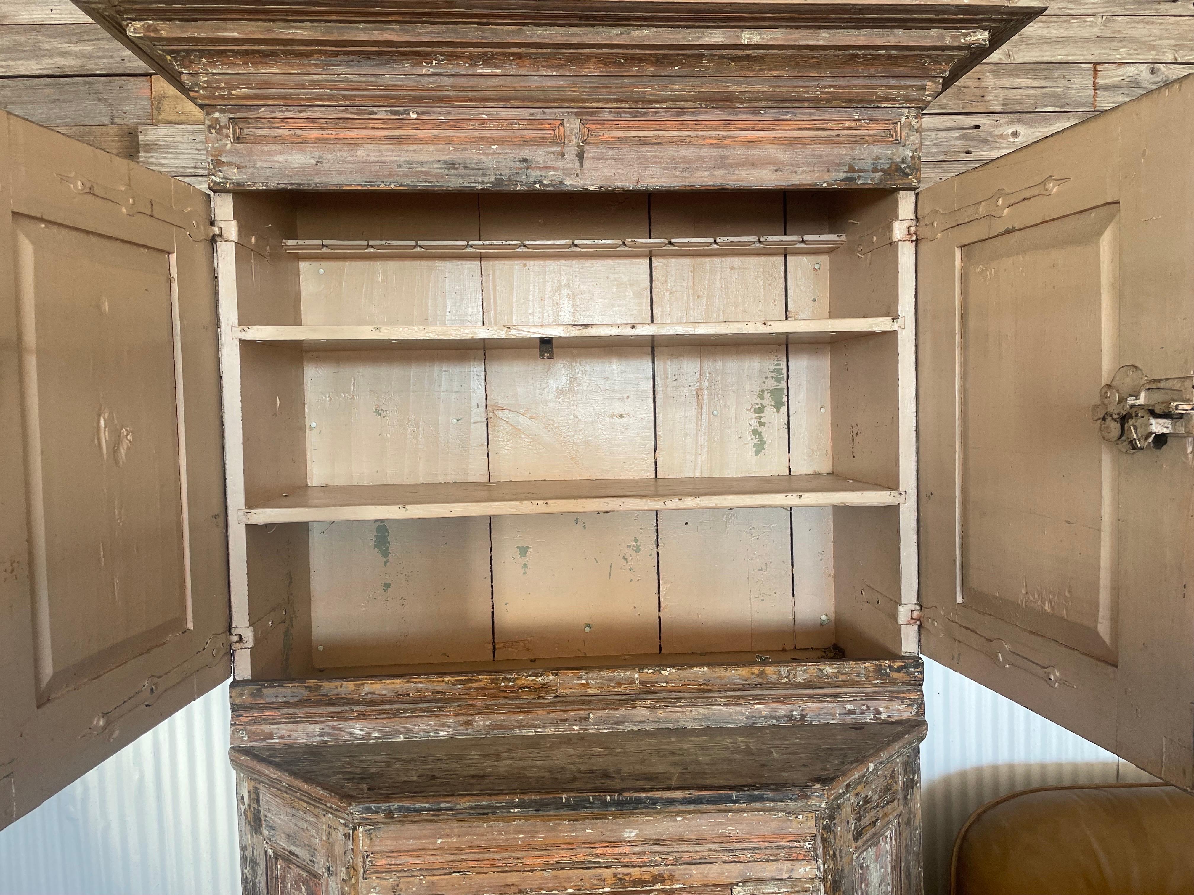 18th Century Swedish Baroque Cupboard Cabinet For Sale 5