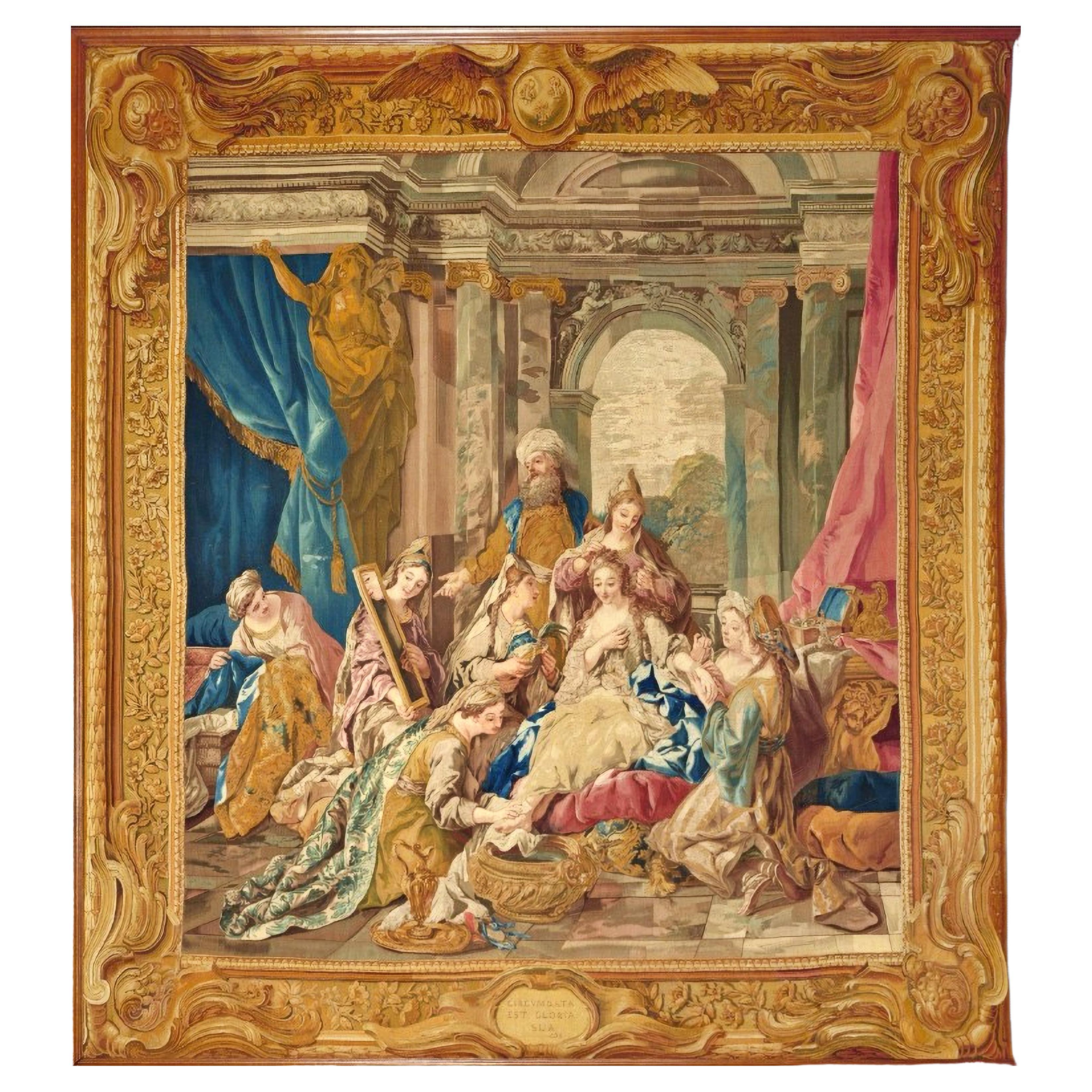 Wandteppich   Königliche Manufaktur von Aubusson, Louis XVI.-Periode 1738 in den Gobelins 