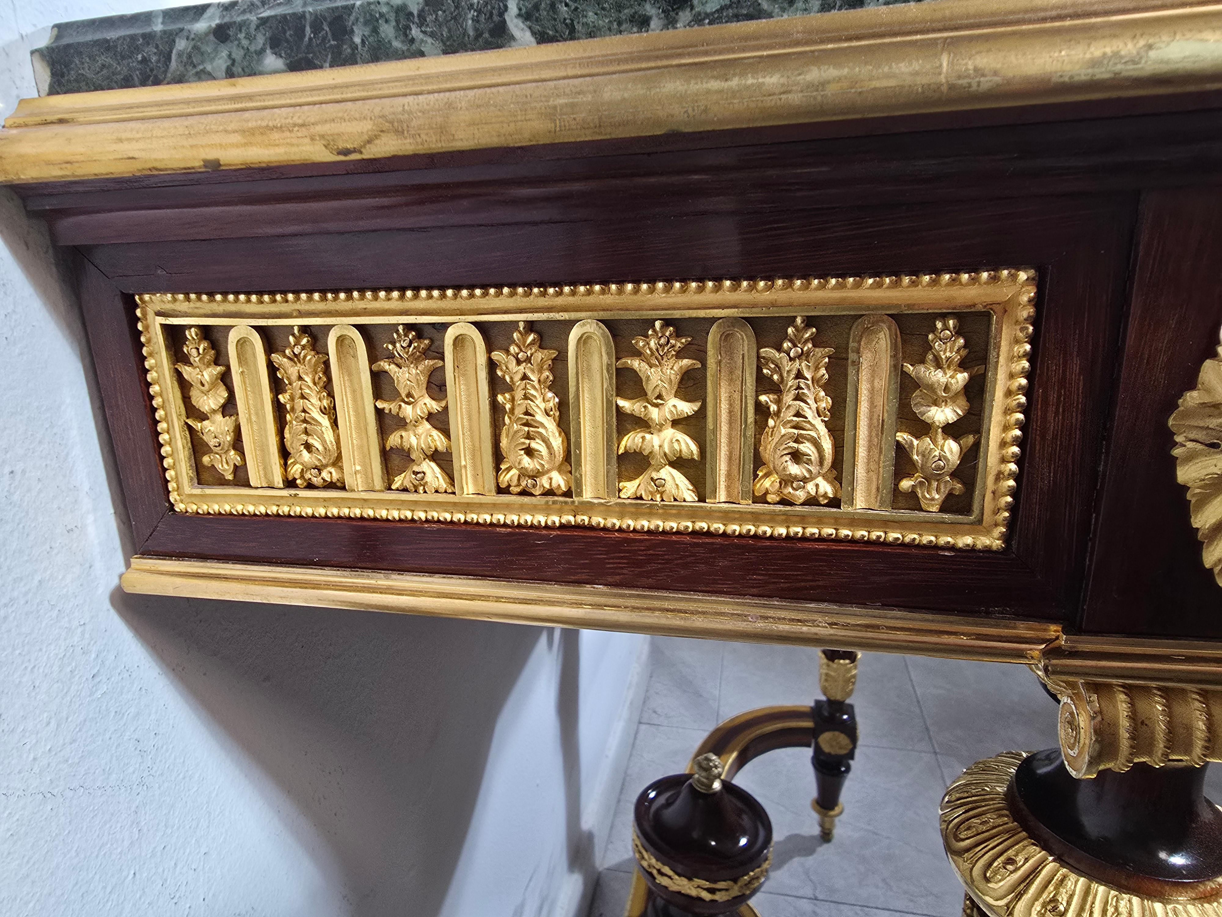 Elegant 19th-Century Console Table Signed Monbro Aîné For Sale 3