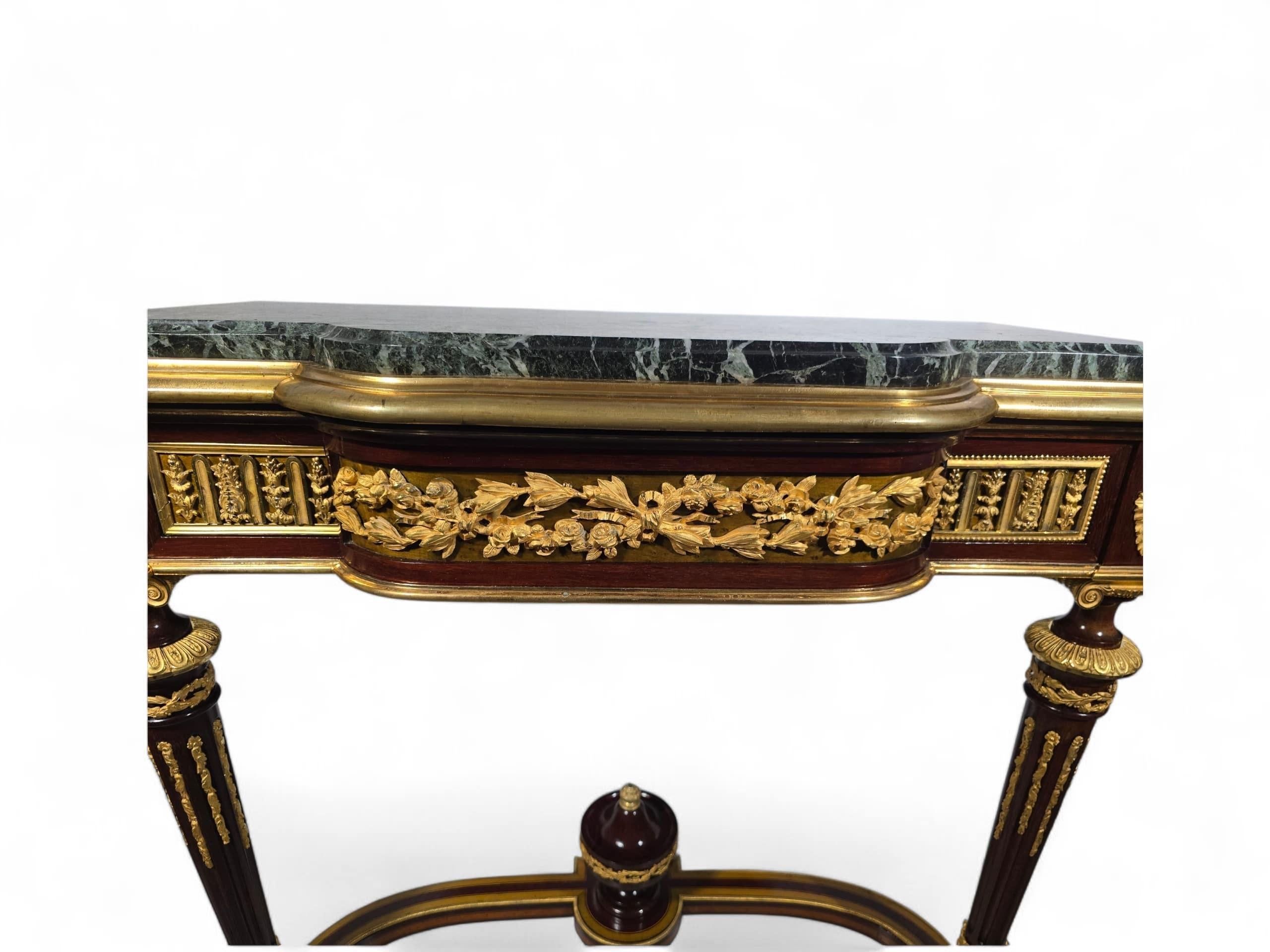Elegant 19th-Century Console Table Signed Monbro Aîné For Sale 7
