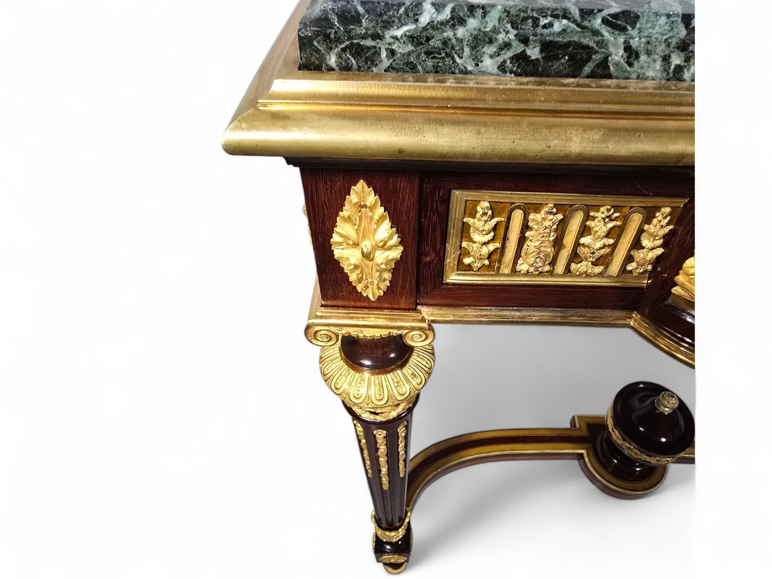 Elegant 19th-Century Console Table Signed Monbro Aîné For Sale 6