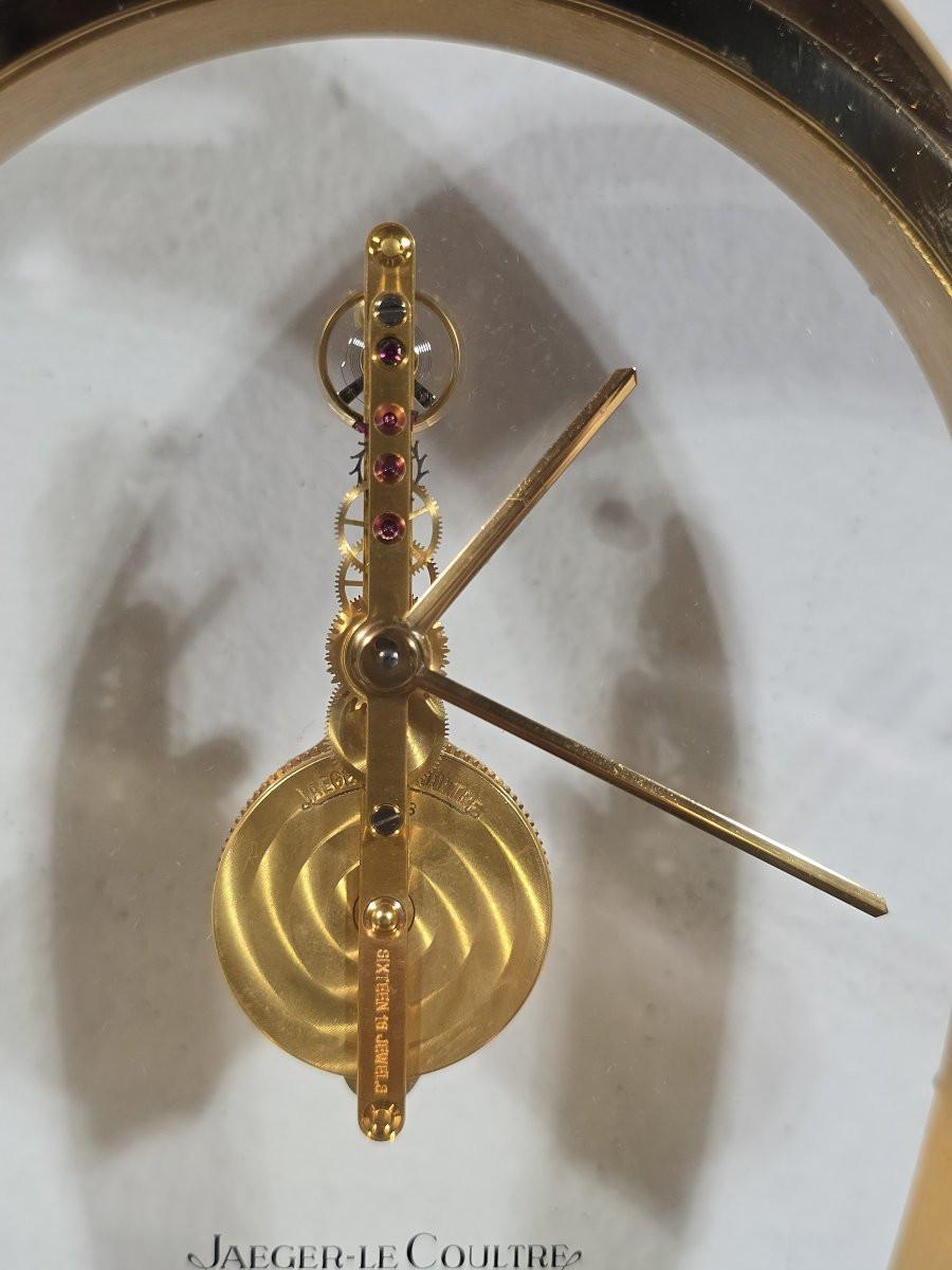 Jaeger-LeCoultre Clock – Mid-20th Century – With Original Box and Papers For Sale 3