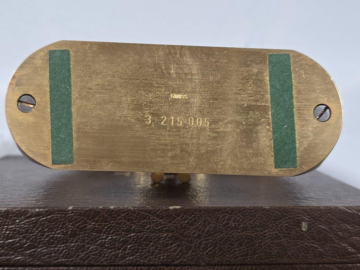 Jaeger-LeCoultre Clock – Mid-20th Century – With Original Box and Papers For Sale 6