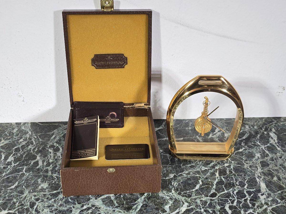 Jaeger-LeCoultre Clock – Mid-20th Century – With Original Box and Papers For Sale 4