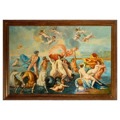 Large Mythological Painting of the Triumph of Venus, Circle of Nicolas Poussin