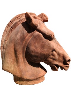 Pair of HORSE'S HEAD - CHARIOT OF SELENE 21th Century