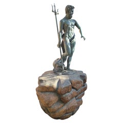 MONUMENTAL NEPTUNE STATUE - 170 cm