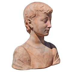 TERRACOTTA BUST OF DESIDERIO DA SETTIGNANO 21th Century