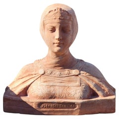 TERRACOTTA BUST OF BEATRICE early 20th Century