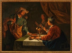 Matthias Stom (Stomer) Esau Sells Jacob His Birthright for a Bowl of Lentil Stew