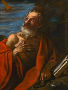 17th-century Bolognese Master – "Saint Jerome Hearing the Trumpets