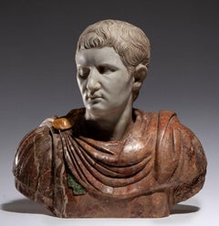 Amazing Bust of a Roman Emperor, Italy, early 19th century