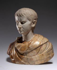 Amazing Marble bust of Caesar, Roman Emperor, early 19th century