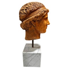 TERRACOTTA HEAD OF ATHENA LEMNIA BY PHIDIAS, Italy 21th Century