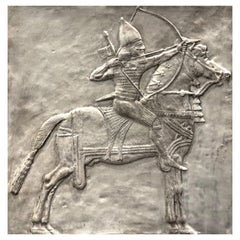 Louvre ASSURBANIPAL HUNTING - ASSYRIAN GYPSUM BAS-RELIEF FROM NINEVEH 1900