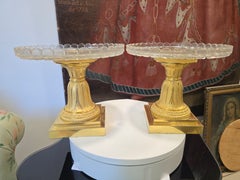 Pair of French Empire Ormolu and Cut Crystal Tazzas by Pierre-Philippe Thomire