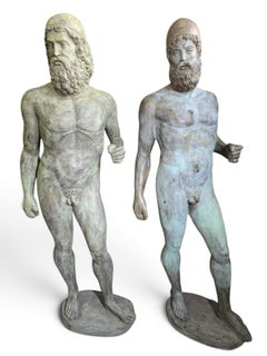 Lebensgroße Skulpturen 180cm der Riace-Krieger, Bronzen