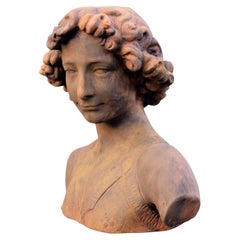 Head of Verrocchio's David – Probable Portrait of Leonardo (21st Century)