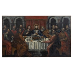 Important Colonial School (Novohispana or Cuzqueña) 17th century 318cm x 190cm