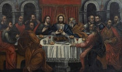 Important Colonial School (Novohispana or Cuzqueña) 17th century 318cm x 190cm
