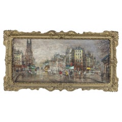 French School "Paris at Night" Attributed or School of Antoine Blanchard