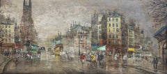French School "Paris at Night" Attributed or School of Antoine Blanchard