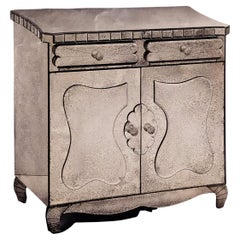 "Decò" Cabinet in Murano Glass Mirror, Handcrafted by Fratelli Tosi